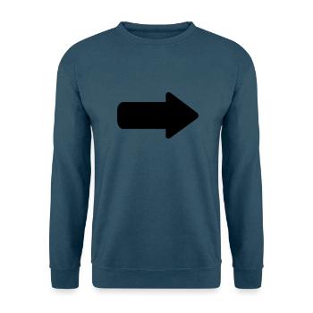 Pfeil - Unisex Pullover - Indigoblau - Vorne