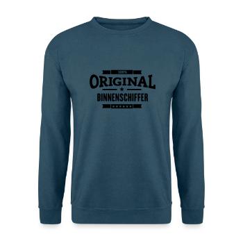 Original Binnenschiffer - Unisex Pullover - Indigoblau - Vorne