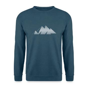 plateau gizeh wht - Unisex Pullover - Indigoblau - Vorne