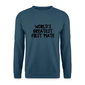 worlds greatest first mate - Unisex Pullover - Indigoblau - Vorne