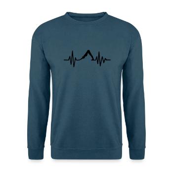 Pilates - Unisex Pullover - Indigoblau - Vorne