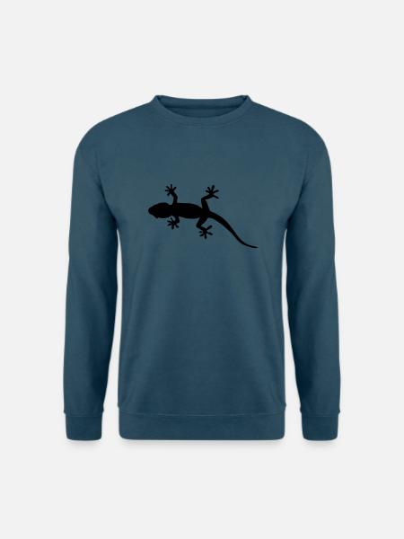 gecko form silhouette design - Unisex Pullover - Indigoblau