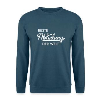 Beste Abteilung der Welt - Unisex Pullover - Indigoblau - Vorne