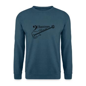Bassisten dürfen das! - Unisex Pullover - Indigoblau - Vorne