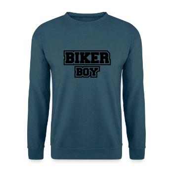 Biker Boy - Unisex Pullover - Indigoblau - Vorne