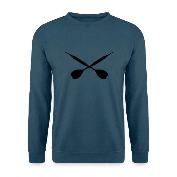 Darts Pfeilwurfspiel Dartspiel - Unisex Pullover - Indigoblau - Vorne