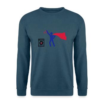 waschmaschine waschen HEH 3 farb vektor - Unisex Pullover - Indigoblau - Vorne