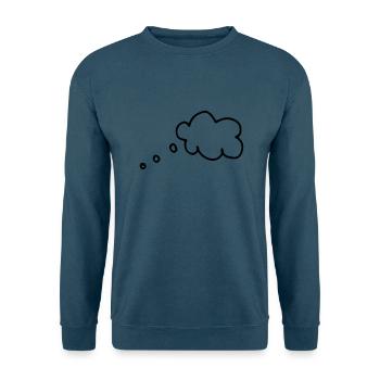 Gedankenblase,Symbol,Fantasie,denken,Rede,Zeichen, - Unisex Pullover - Indigoblau - Vorne