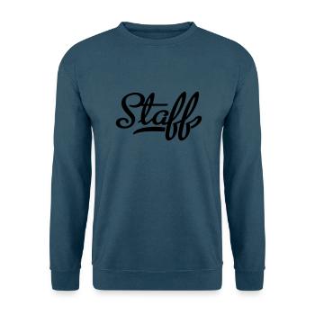 staff - Unisex Pullover - Indigoblau - Vorne