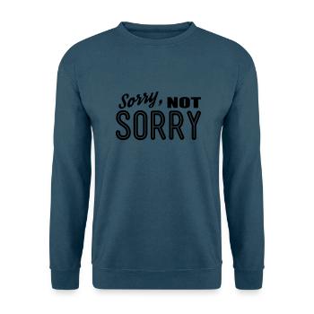 sorry not sorry - Unisex Pullover - Indigoblau - Vorne