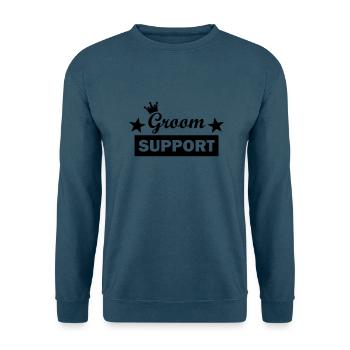groom support - Unisex Pullover - Indigoblau - Vorne