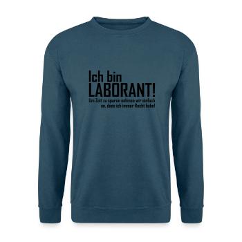 ich bin laborant - Unisex Pullover - Indigoblau - Vorne