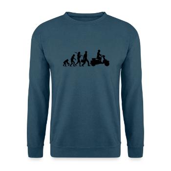cool fahrzeug motor evolution elektrorolle - Unisex Pullover - Indigoblau - Vorne