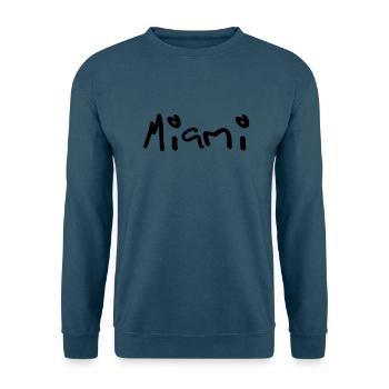 miami - Unisex Pullover - Indigoblau - Vorne