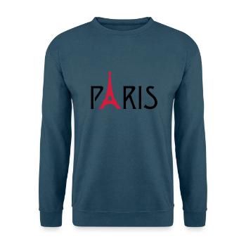 Paris Eiffelturm - Unisex Pullover - Indigoblau - Vorne