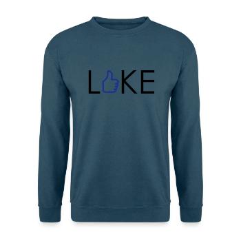 I Like - Gefällt mir - Daumen hoch - Unisex Pullover - Indigoblau - Vorne