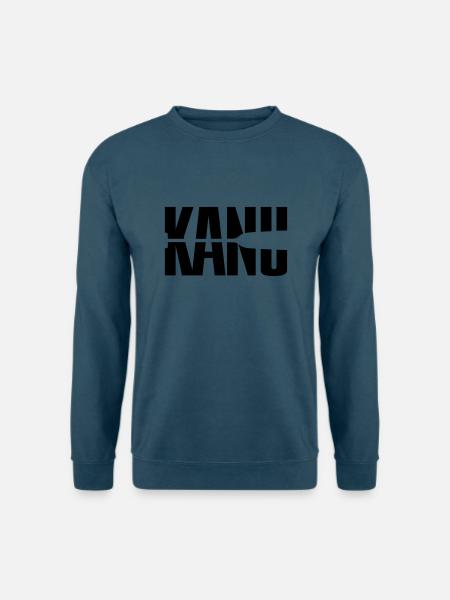 Kanu Kanute Wassersport Paddel 1c - Unisex Pullover - Indigoblau