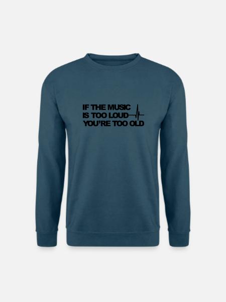 Wenn die Musik zu laut ist - Unisex Pullover - Indigoblau
