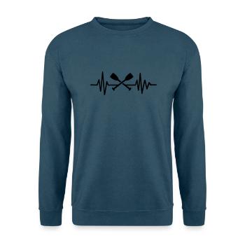 Paddeln - Unisex Pullover - Indigoblau - Vorne
