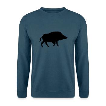 wildschwein - Unisex Pullover - Indigoblau - Vorne