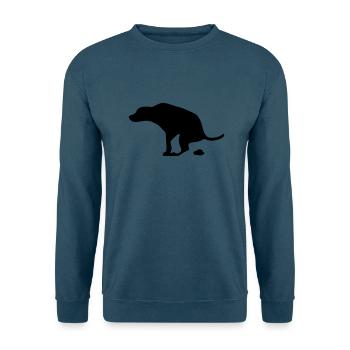 Hund - Unisex Pullover - Indigoblau - Vorne