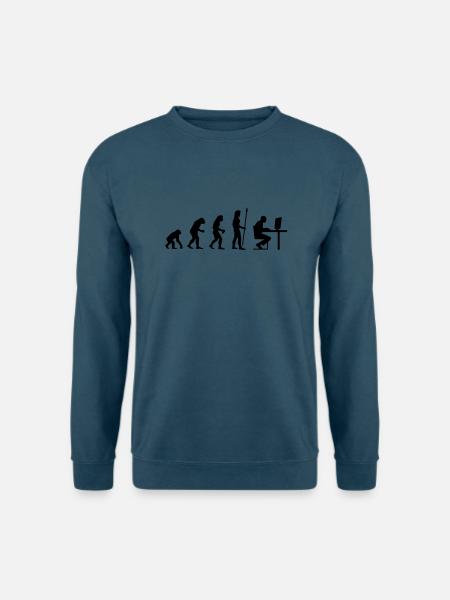 evolution_pc_3 - Unisex Pullover - Indigoblau