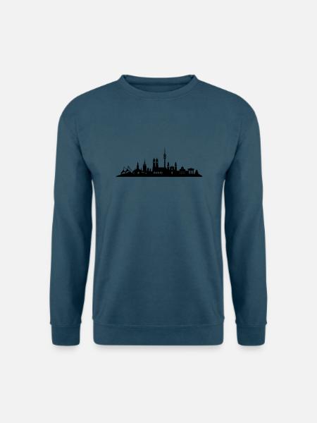Skyline München - Unisex Pullover - Indigoblau