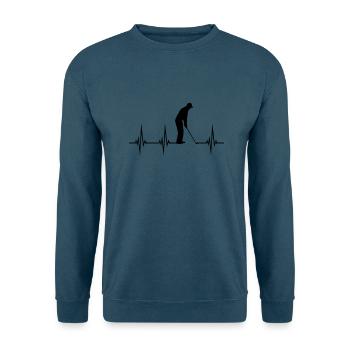 Puls EKG Golf - Unisex Pullover - Indigoblau - Vorne