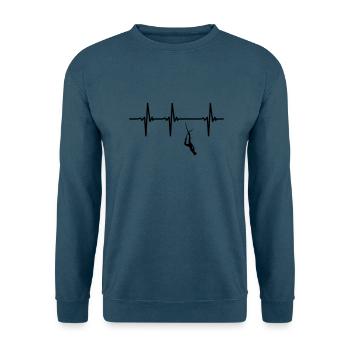 Herzschlag Apnoe - Unisex Pullover - Indigoblau - Vorne