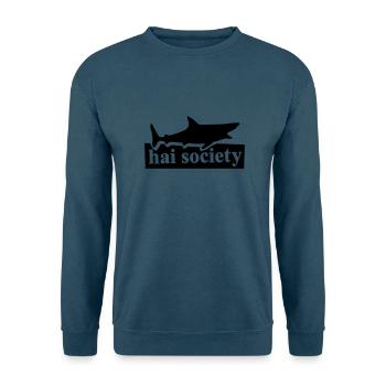 hai society - Unisex Pullover - Indigoblau - Vorne