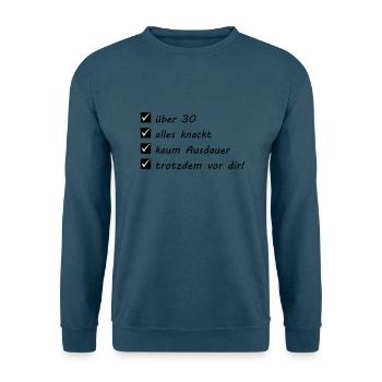 Sport - Marathon - Unisex Pullover - Indigoblau - Vorne
