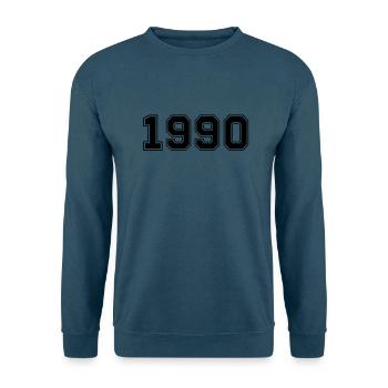 1990 - Unisex Pullover - Indigoblau - Vorne