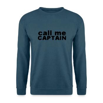 rufen Sie mich Kapitän - Unisex Pullover - Indigoblau - Vorne