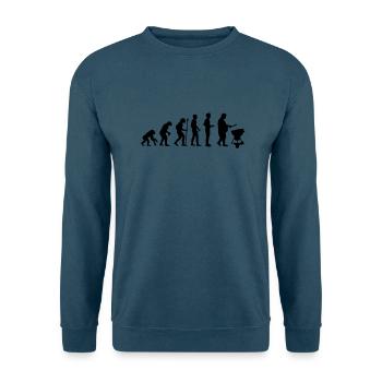 Fat man grill evolution - Unisex Pullover - Indigoblau - Vorne