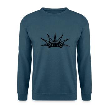 Krone der Freiheitsstatue - Unisex Pullover - Indigoblau - Vorne