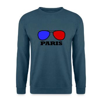 Paris - Unisex Pullover - Indigoblau - Vorne