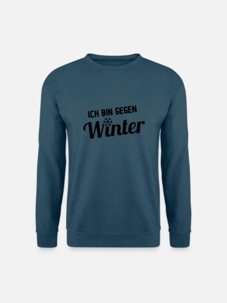 winter gegen - Unisex Pullover - Indigoblau