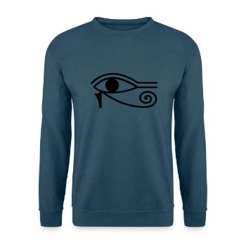 Horusauge Udjat-Auge retro symbol vintage - Unisex Pullover - Indigoblau - Vorne