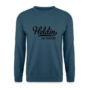 Heldin im Dienst - Unisex Pullover - Indigoblau - Vorne