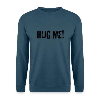 hug me - Unisex Pullover - Indigoblau - Vorne