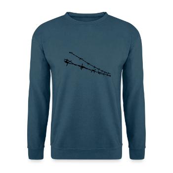 Stacheldraht - Unisex Pullover - Indigoblau - Vorne