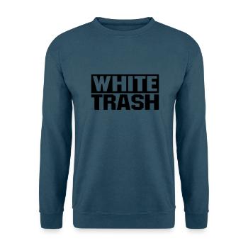 White Trash - Unisex Pullover - Indigoblau - Vorne