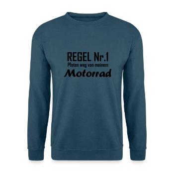 Regel Nr 1 motorrad - Unisex Pullover - Indigoblau - Vorne