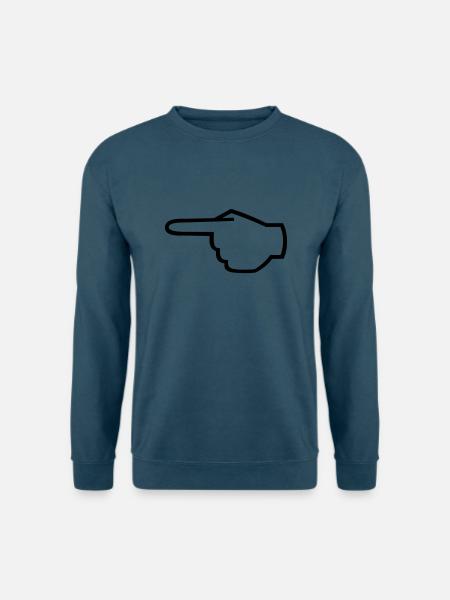 zeigefinger_01 - Unisex Pullover - Indigoblau