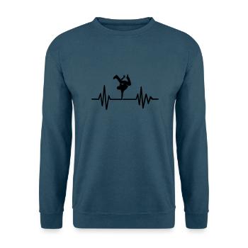 Breakdance - Unisex Pullover - Indigoblau - Vorne