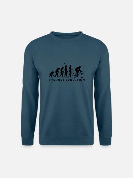 evolution_radfahrer_b - Unisex Pullover - Indigoblau
