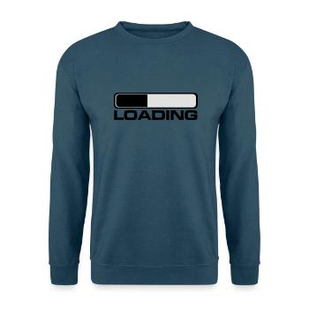loading prozess - Unisex Pullover - Indigoblau - Vorne