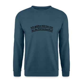 vorglühen - Unisex Pullover - Indigoblau - Vorne