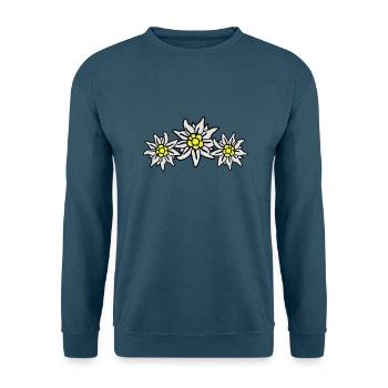 edelweiss - Unisex Pullover - Indigoblau - Vorne