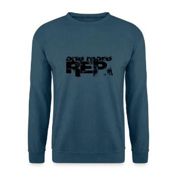 one more REP. (schwarz) - Unisex Pullover - Indigoblau - Vorne